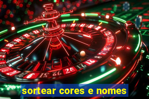 sortear cores e nomes